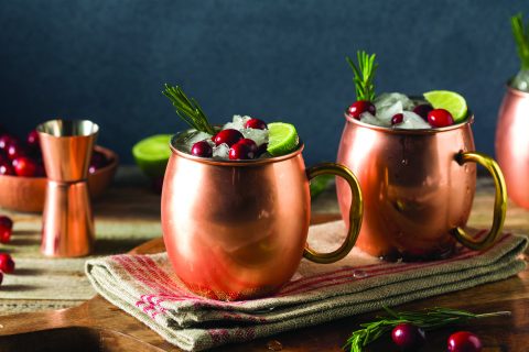 Alcoholic Festive Moscow Mules