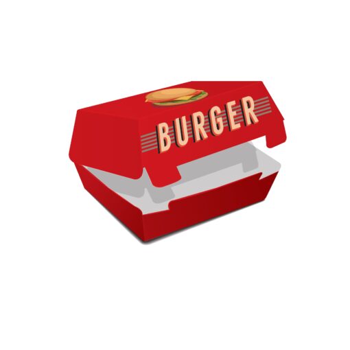 Burger Clamshell Box - CURRENTLY UNAVAILABLE IN THE USA