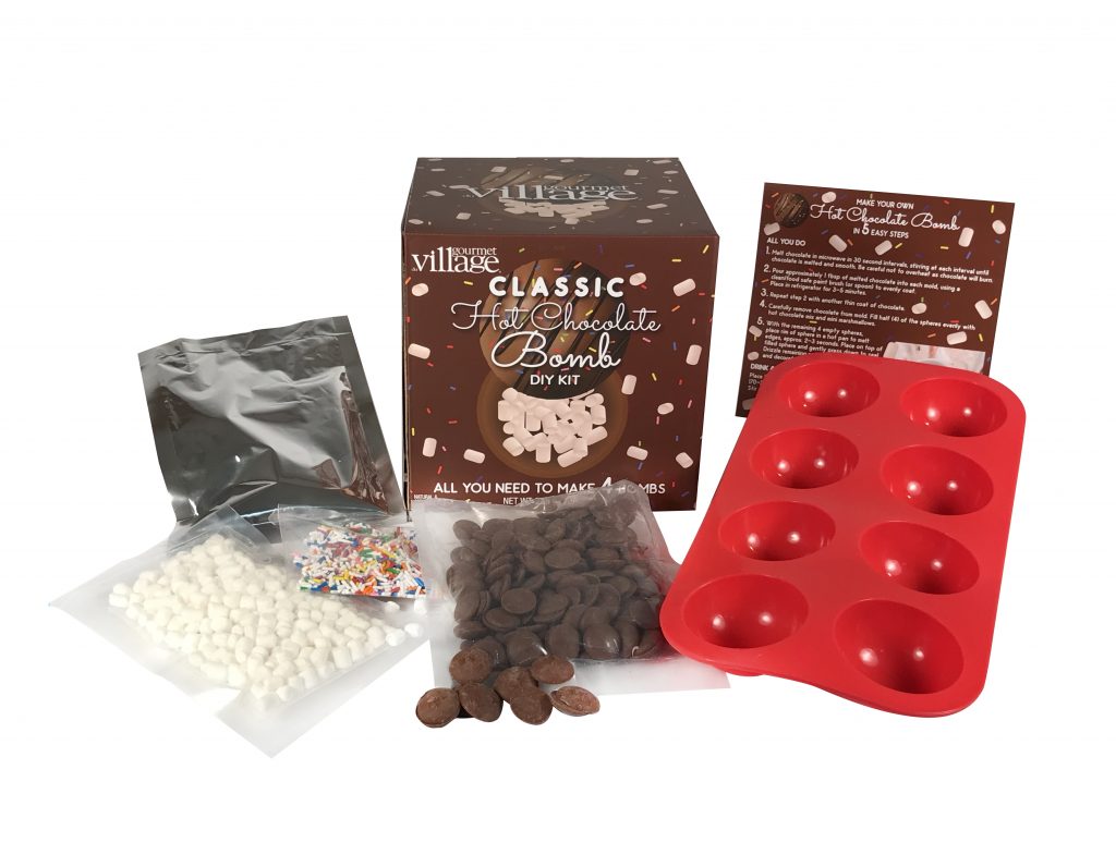 Classic Hot Chocolate Bomb DIY Kit Heat Sensitive Gourmet du Village