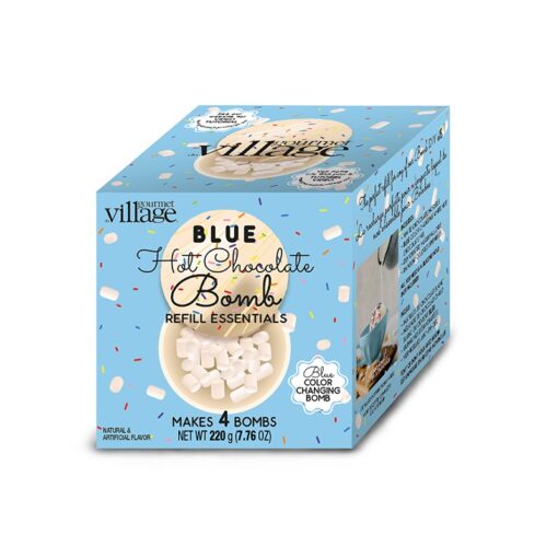 Recharge essentielle pour bombes de chocolat chaud bleu