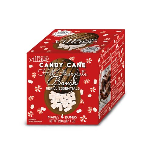 Recharge essentielle pour bombes de chocolat chaud canne de Noël
