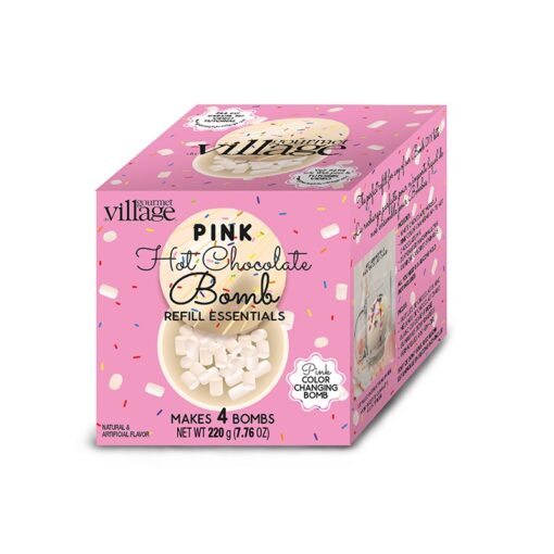 Recharge essentielle pour bombes de chocolat chaud rose