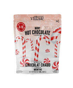 Sachet de chocolat chaud canne de Noël