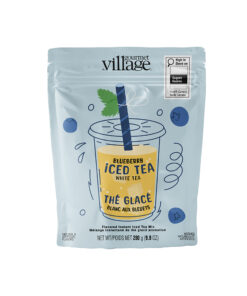 Thé glacé blanc aux bleuets